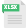 A green and white document with the word xlsx written on it